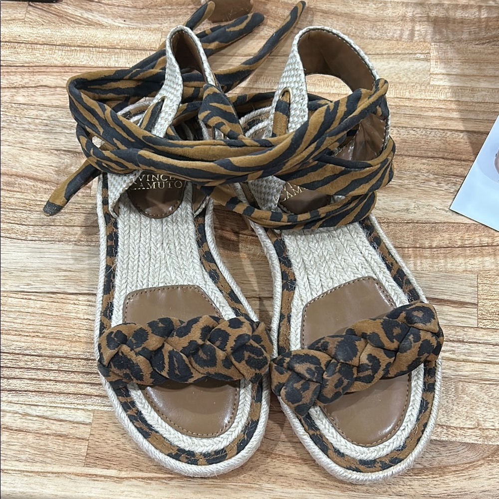Vince Camuto Leopard Print Sandals